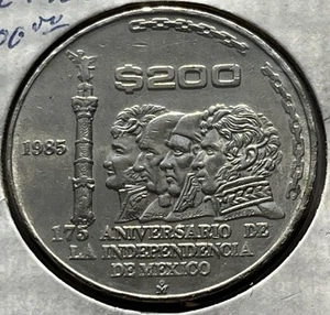 Mexico 1985 200 Pesos 175 Independence Anniversary - Picture 1 of 4