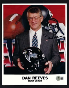 Dan Reeves signiert 8"x10" Foto Beckett authentifiziert ehemaliger Falcons Coach - Bild 1 von 1