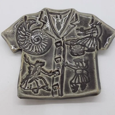 Camisa Hawaiana Baratija Plato Anillo Plato Pequeño Hilo, Hawaii 3" Foto 1 de 4