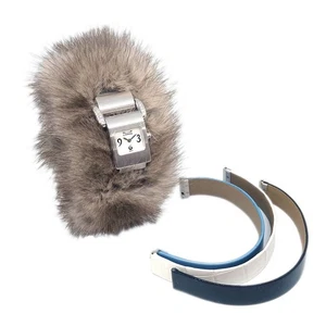 Piaget Miss Protocole Ref.5222 Quartz Watch 18KWG Diamond Fur 175671 - Picture 1 of 8