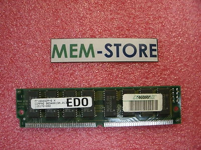 MT16D232M-6 X 8MB 2x32 72 pin EDO Micron Original Memory used tested. - Image 1 of 2