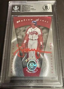 ANDRUW JONES Autographed Signed AUTO 1997 Totally Certified Red Beckett BAS - Picture 1 of 2