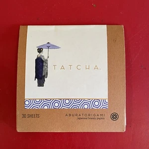 TATCHA Aburatorigami Japanese Beauty Paper Abaca Leaf & Gold Flake 30 Sheets NIP - Picture 1 of 2