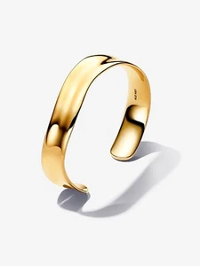 *New Authentic* Pandora Organically Shaped Broad Open Bangle-563302C00 - Picture 1 of 6
