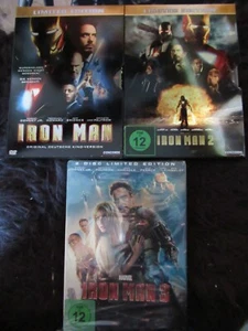 Iron Man 1, 2, 3 (Steelbook) [Limited Edition] sehr gut bis neu & ovp - Bild 1 von 10