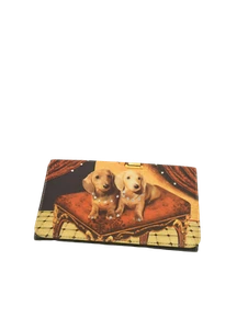 Damen Geldbörse Dackel Hunde und Strasssteine - Bild 1 von 3