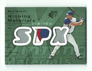 Recuerdos Mark Teixeira 2007 SPx Winning Materials Limited Juego-Usado 17/25 - Imagen 1 de 1