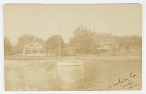 Crow Point, MA. 1907 Doane 1 lazos 1c Franklin en foto real postal de - Imagen 1 de 2