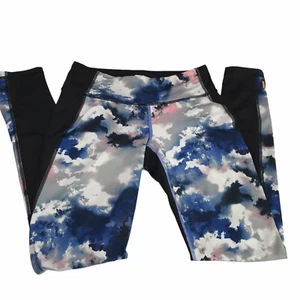 LUCY Yoga Athletic Legging Black White Abstract.  Women's Small. - Picture 1 of 11