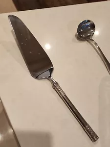 Aegean Weave Plain By Wallace Sterling Silver Pie Server 11 1/2" - Picture 1 of 8