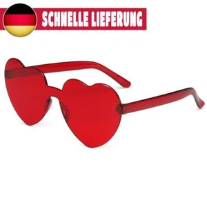 TTSAM Heart Glasses,Gl?er Herzf?mige Sonnenbrille Vintage Cat Eye Stil Party Son - Bild 1 von 6