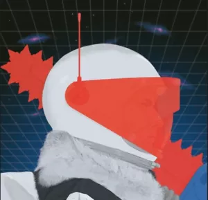Original LEGO Art Ice Planet Male visor down 8"x8" print - Picture 1 of 1