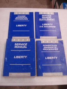 2002 JEEP LIBERTY SERVICE MANUAL SET ORIGINAL SHOP REPAIR BOOKS - Picture 1 of 2