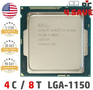 Intel Xeon E3-1276 V3 3.60GHz 4-Core 8MB LGA1150 Workstation CPU Processor SR1QW - Picture 1 of 1