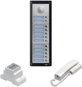 Videx 4K12S 12 Way Intercom System Stainless Steel Panel w/ Illuminated Nametags - Picture 1 of 3