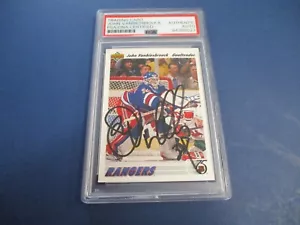 John Vanbiesbrouck Autographed Signed 1991-92 UD Card #324 PSA Slab Auth. - Picture 1 of 8