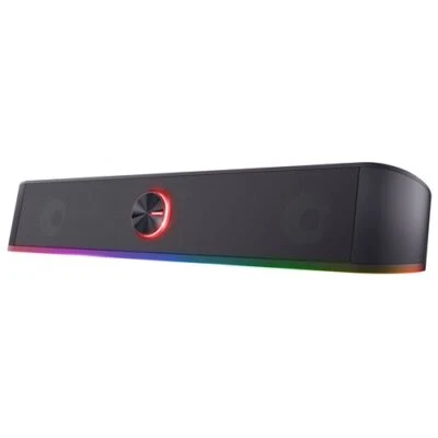 Trust Set altoparlanti pc GXT 619 Thorne Rgb Illuminated Soundbar Black 6W 24007 - Immagine 1 di 4