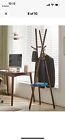 Aibiju Coat Rack Freestanding, Coat Tree With 8 Hooks and 3 Height Options, Wood