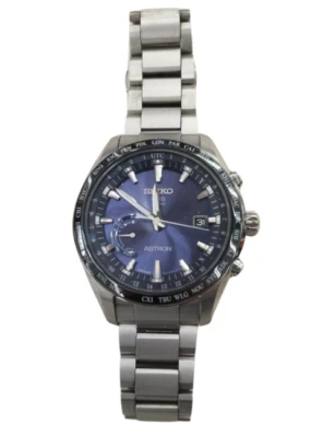 Seiko Astron 8X22-0AG0-2 Men's Analog Solar Quartz Wristwatch From Japan Used - Image 1 of 4