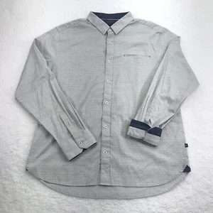 7 Diamonds Shirt Mens Extra Large Gray Soul Man Dobby Stretch Flip Cuff - Picture 1 of 12