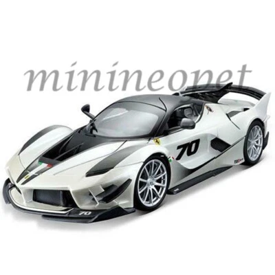 BBURAGO 18-16012 FERRARI FXX K EVO #70 1/18 DIECAST MODEL CAR WHITE - Image 1 of 2