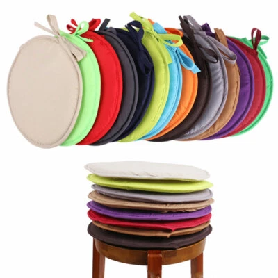 Chair Cushion Pad Round Thick Seat Patio Car Office Dining Home Non-Slip Mat  ц - Image 1 of 4