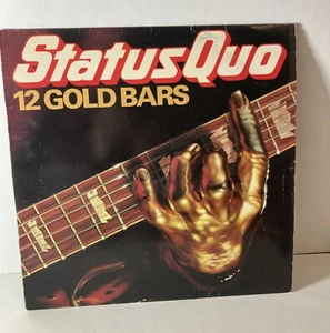 STATUS QUO 12 GOLD BARS VINYL ALBUM LP (ORIGINAL 1980) A1/B1 Press Play Tested - Picture 1 of 7