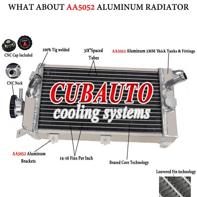 Radiador de aluminio de 2 filas para Kawasaki KLR650 KLR 650 2008-2013 09 10 11 12 Foto 1 de 4