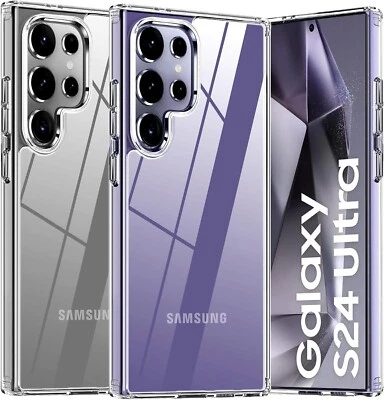 PHONETHRONE COVER CUSTODIA PER SAMSUNG GALAXY S24 ULTRA 5G TRASPARENTE TPU MORBIDA ULTRASLIM