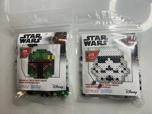 Kits de cuentas Star Wars Perler - Lote de dos: BOBA FETT & STORMTROOPER NUEVO sellado para - Imagen 1 de 5