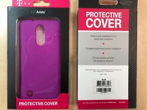 T-mobile Brand Protective Cover Case for LG Aristo in Purple - Picture 1 of 2