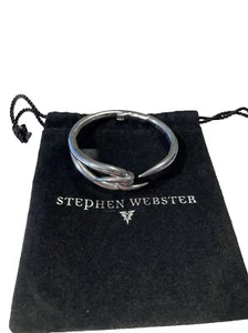 Stephen Webster Forget Me Knot Barb Bangle White Rhodium Silver - Picture 1 of 3
