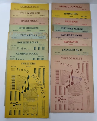 Lote de 18 piezas de partituras de acordeón años 30 años 40 Foto 1 de 4