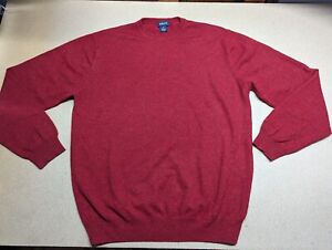 GANT Lambswool Jumper Size XL Red Blouse Pullover Sweater Round Neck