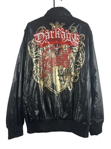 ATTI men's embroidered full zip black jacket New - Picture 1 of 16
