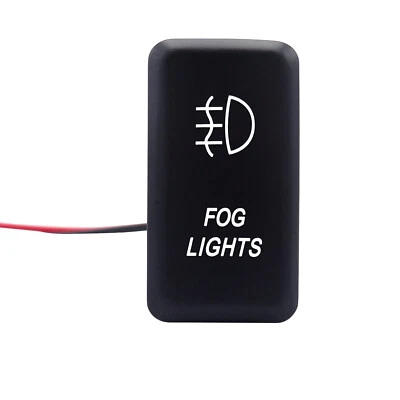 12V Push Switch Emit Soft White Fog Light For Toyota FJ Cruiser Hilux Highlander - Image 1 of 4
