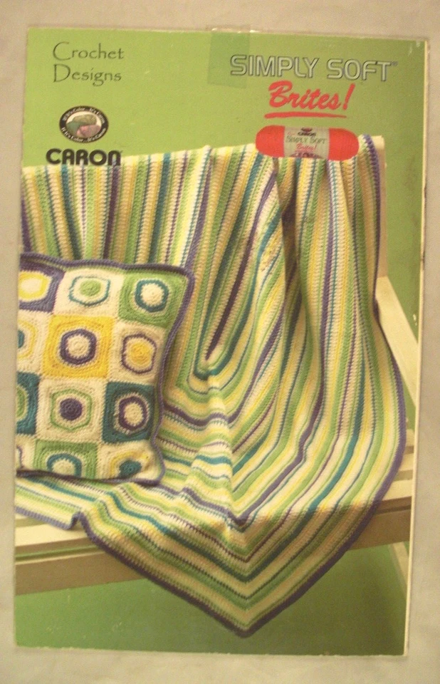 Simply Soft Brites! - Caron BQF807 - 4 Crochet Patterns - Image 1 of 3