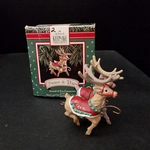Hallmark Santa And His Reindeer Collection Prancer & Vixen 2nd In Series - Imagen 1 de 6