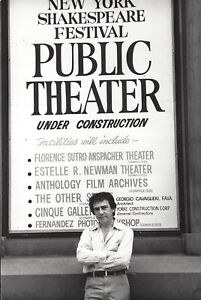 Joseph Papp "A CHORUS LINE" New York Shakespeare Festival 1975 Press Photo