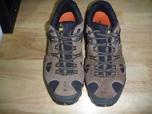Merrell boulder/Empire Yellow Mens Hiking Shoes - Tan Leather Size 9 - Picture 1 of 6
