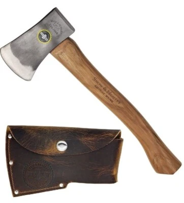 Snow & Nealley Outdoorsmans Belt Axe 5.25" Carbon Steel Head Hickory Handle