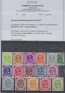 Brd Nr. 123-38 Fotoattest BPP A Schlegel Nr. 32426 "Die Qualität ist einwandfr A - Bild 1 von 1