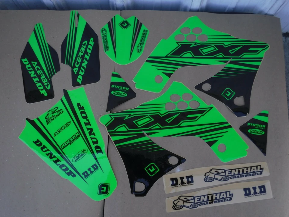 FLU DESIGNS PTS5 TEAM KAWASAKI GRÁFICOS KX250F 2009 2010 2011 2012  Foto 1 de 1