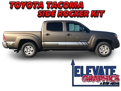 Calcomanías calcomanías pegatinas rayas vinilo basculante lateral gráficos para Toyota Tacoma 2015-2026 Foto 1 de 4
