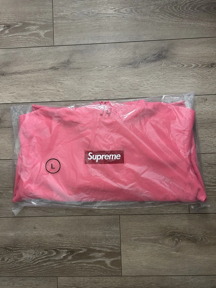 Sudadera con Capucha Supreme Box Logo (FW25) Rosa Talla Grande *EN MANO LISTA PARA ENVIAR* Foto 1 de 4