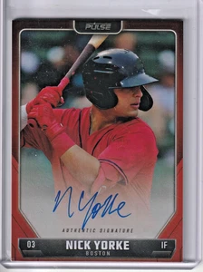 Tarjeta de béisbol Pulse Nick Yorke 2024 roja automática/99 #A-NYO Boston - Imagen 1 de 2