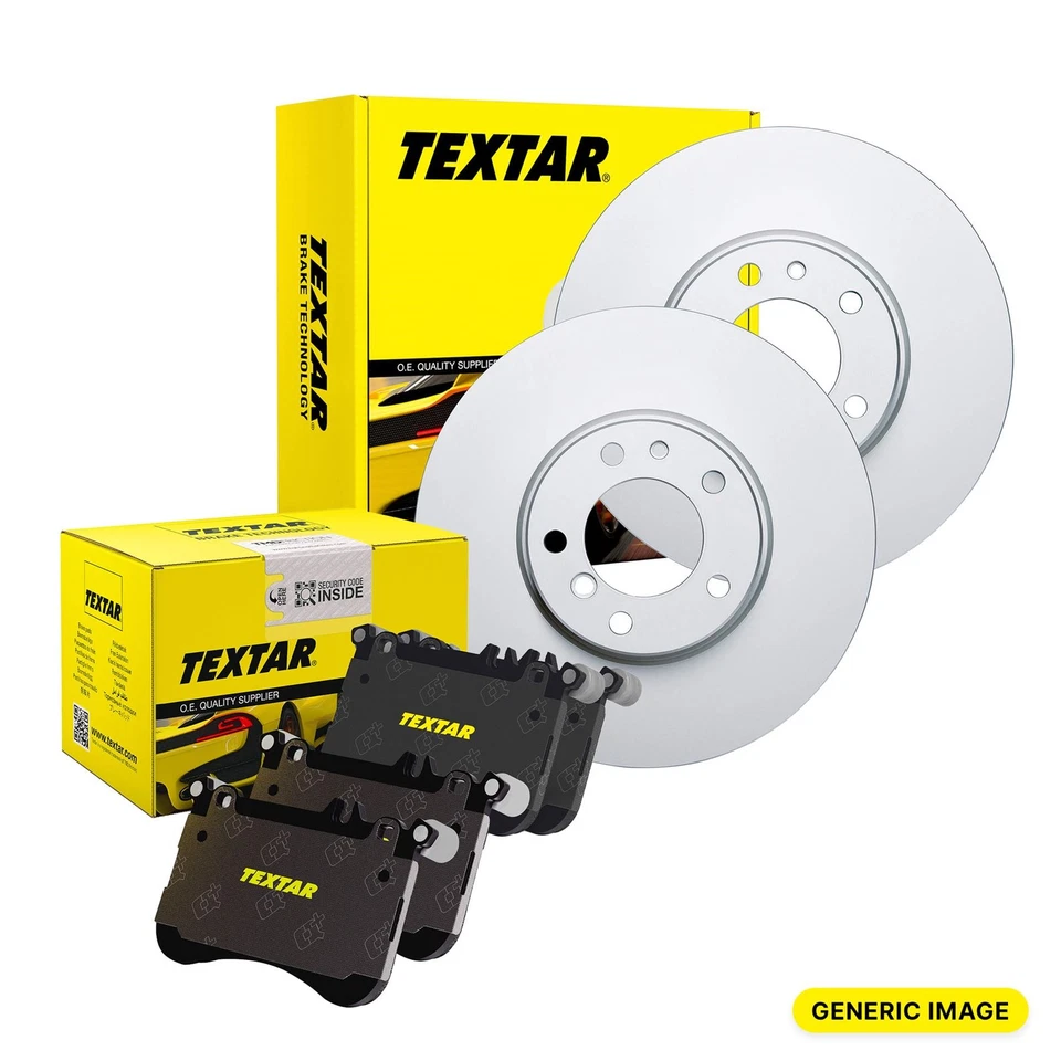 TEXTAR Brake Discs Rotors & Pads Rear Braking Service Set Fits Fiat Ducato - Image 1 of 4