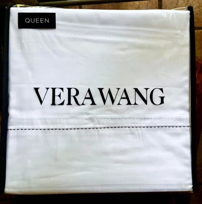 Juego de sábanas de algodón Vera Wang tejido satinado talla queen - 100 % algodón Foto 1 de 4