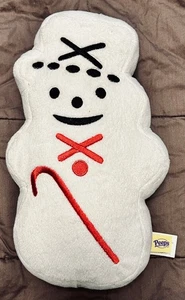 Used PEEPS Marshmallow Snowman Plush Pillow 9" - Christmas Winter Holiday - Picture 1 of 2