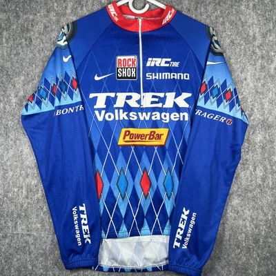 TREK VOLKSWAGEN Race Team Cycling Jersey Size Men's Large EXC long sleeve NIKE - Image 1 of 4
